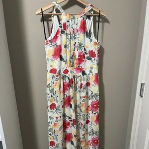 Pretty floral maxi dress with halter neckline from Inc XS